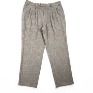 RALPH Ralph Lauren VTG 90s Mens Pleated Pants 36x30 Heritage Tweed Houndstooth